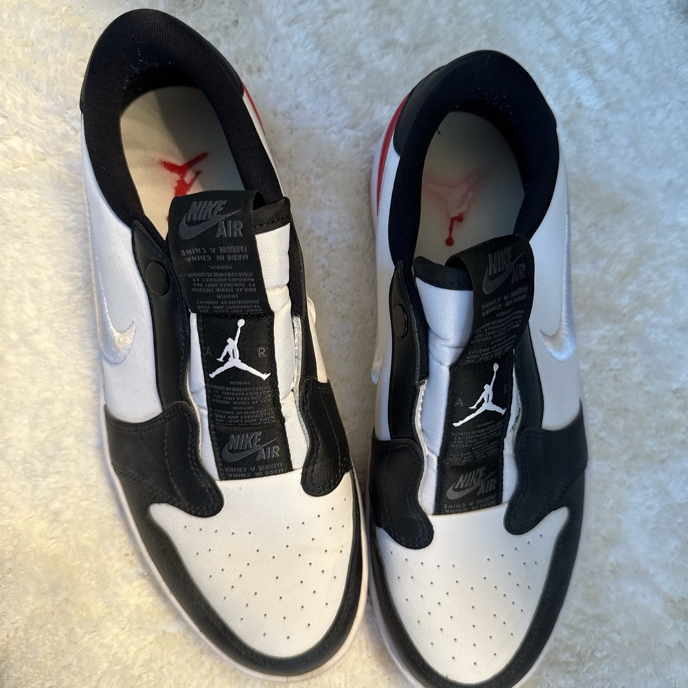 Nike Air Black and White Low Tops